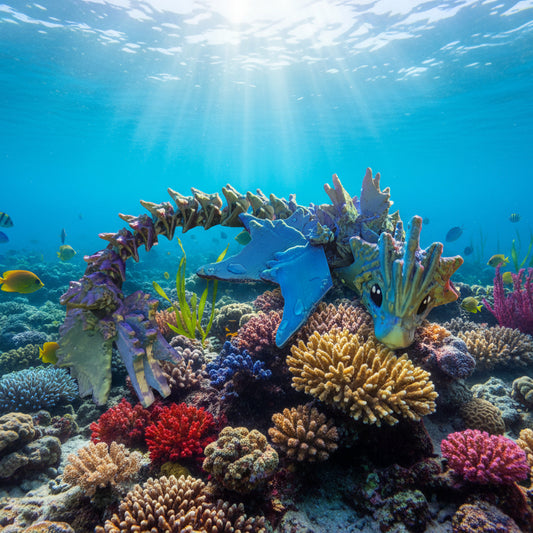 Ocean Dragon Tadling – Articulated Baby Dragon Fidget – Cute Desk Buddy Gift