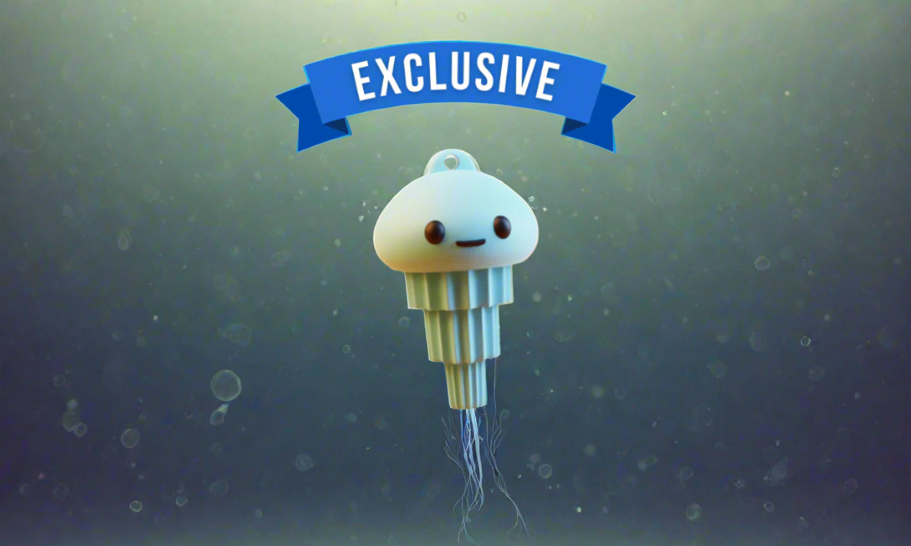 Jellyfish Keychain Charm