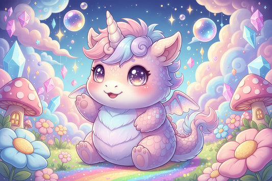 Adult Dragon Field Guide #3: Unicorn Dragon Adult