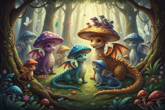 Adult Dragon Field Guide #4: Mushroom Dragon Adult