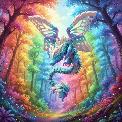 Fae Wolf Winged Dragon Adult