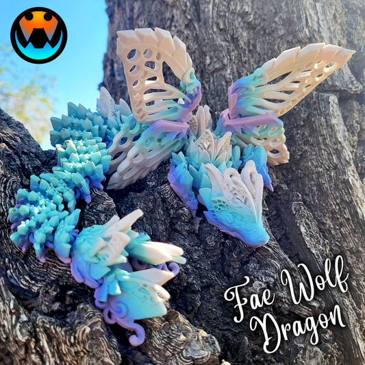 Fae Wolf Winged Dragon Adult