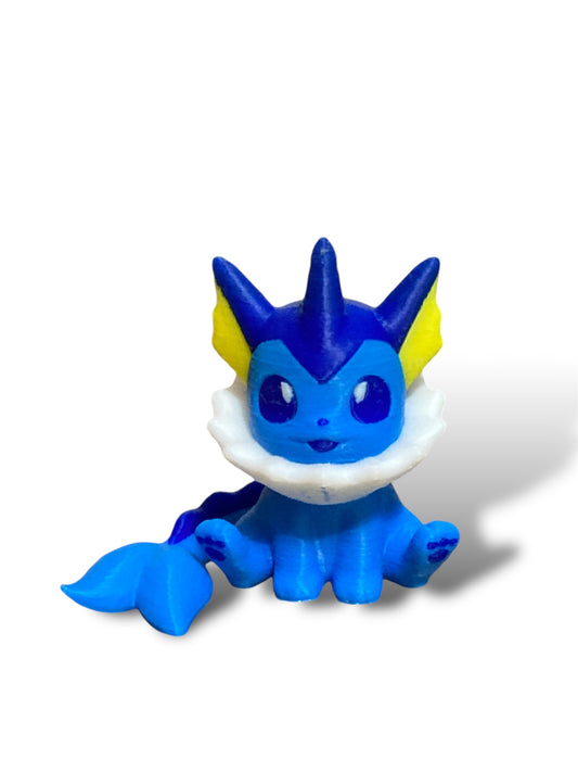 Evo Pals – Water Fox Companion (Blue) – Cute Desk Buddy Collectible Gift