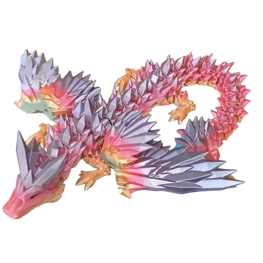 Crystalwing Dragon (Adult) – Articulated Fantasy Dragon – Collector Display & Gift