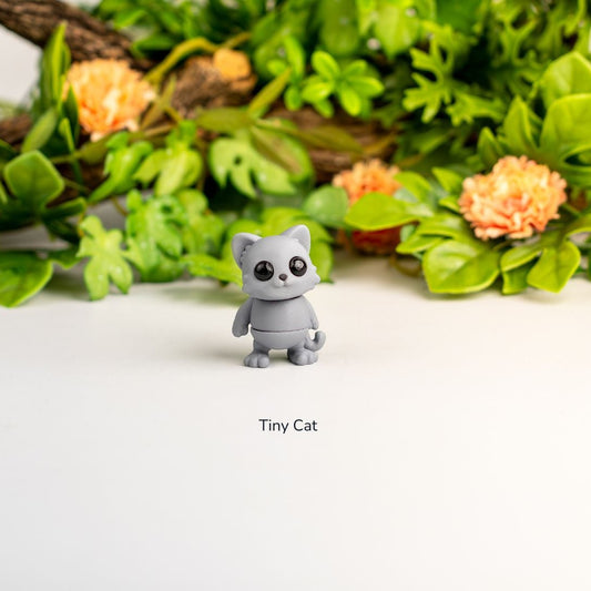 Tiny Cat – Cute Mini Desk Buddy Figurine – Cat Lover Gift