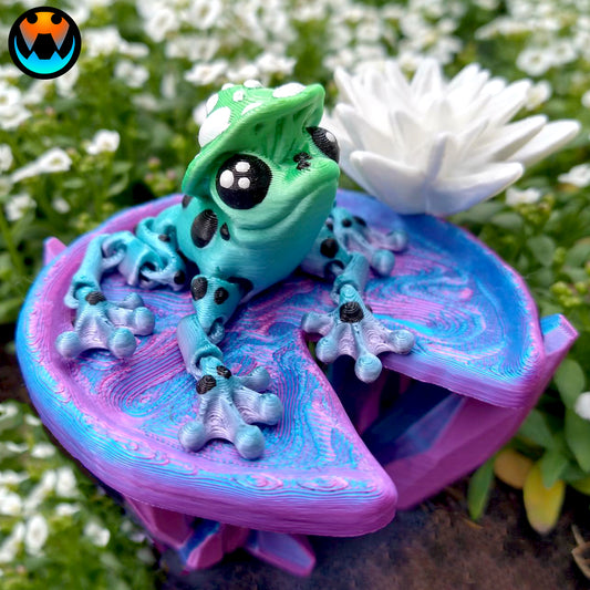 Crystal Lilly Pad Display Pedestal