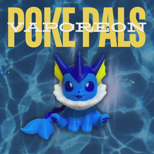 Evo Pals – Water Fox Companion (Blue) – Cute Desk Buddy Collectible Gift
